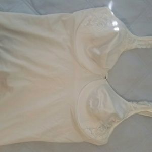 Bali White Sexy Spandex Bodice Shapewear 36D EUC