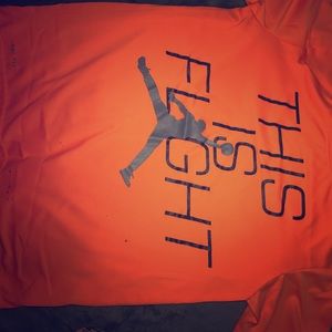 (Orange)THIS IS FLIGHT Jordan t-shirt