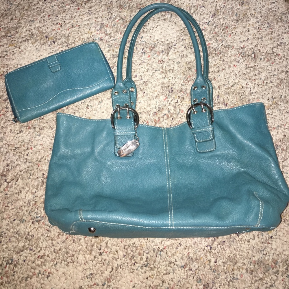 Tignanello handbag and wallet
