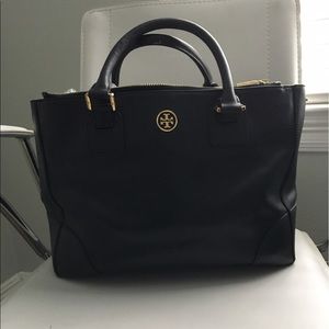 Tory Burch Black Robinson Tote