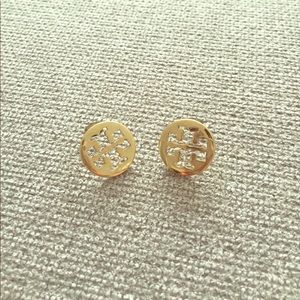 Tory Burch Post Earrings-Gold