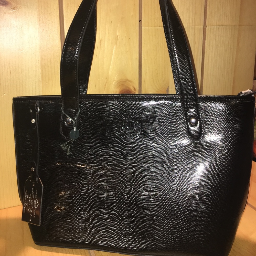 Ralph Lauren Classic Black Snakeskin purse