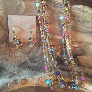 Talbots necklace and earring set
