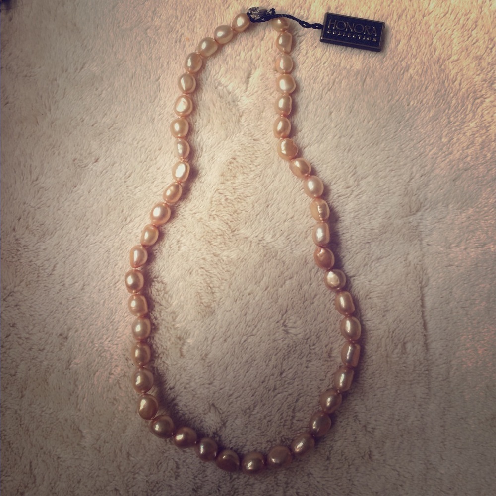 Honora golden Pearl necklace NWT