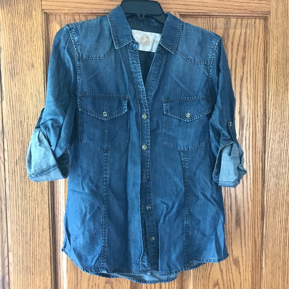 Bella Dahl chambray button up