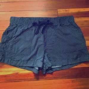 Navy & White drawstring shorts