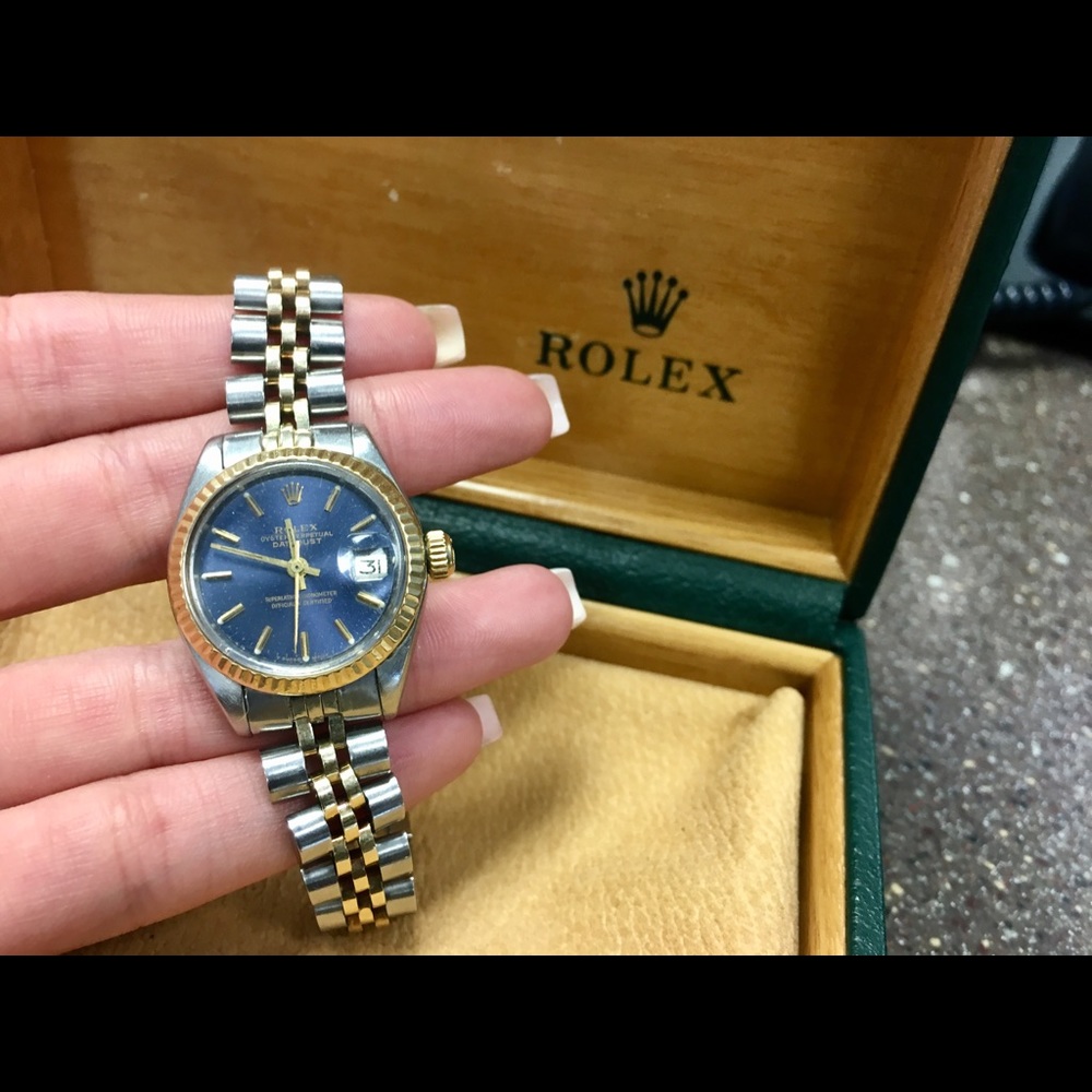 1977 Rolex Datejust Two Toned Gold ladies watch