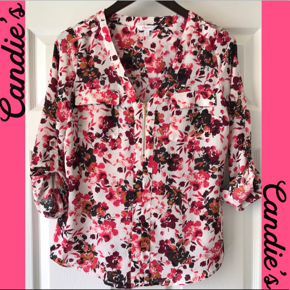 Candie's Floral Blouse