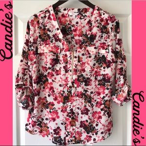 Candie's Floral Blouse