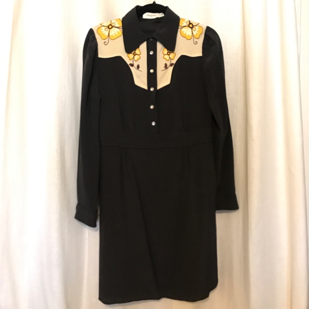 Black Embroidered Dress