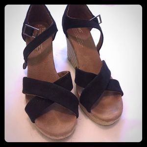 Toms Wedge Sandals with straps