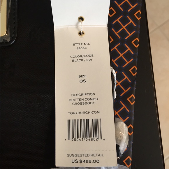 🆕Tory Burch Britten Combo Crossbody Black Leather - Picture 8 of 8