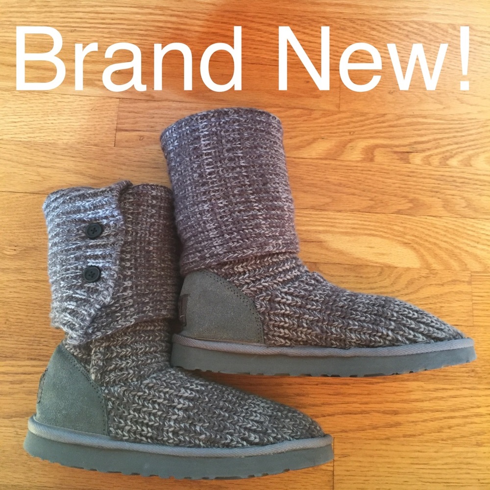 Brand New Gray Cardy Ugg Boots