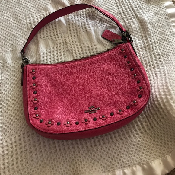 Coach Pink Poppy Hobo - Picture 5 of 6