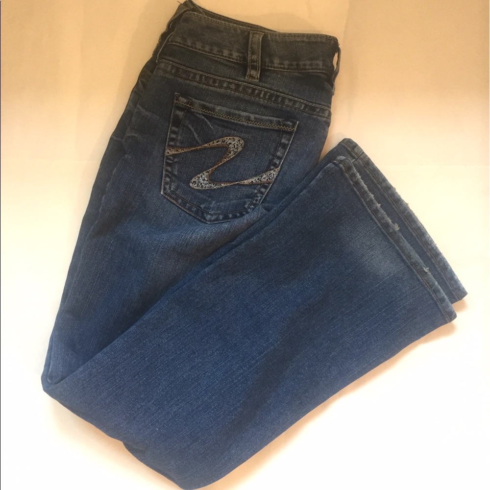 Low Rise Silver Jeans