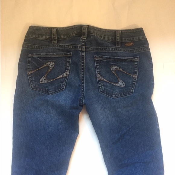 Low Rise Silver Jeans - Picture 3 of 3