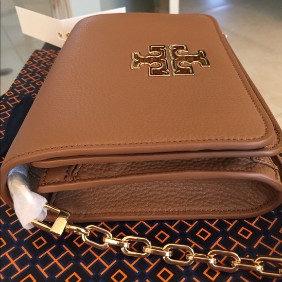🆕Tory Burch Britten Combo Crossbody in Bark color - Picture 8 of 8