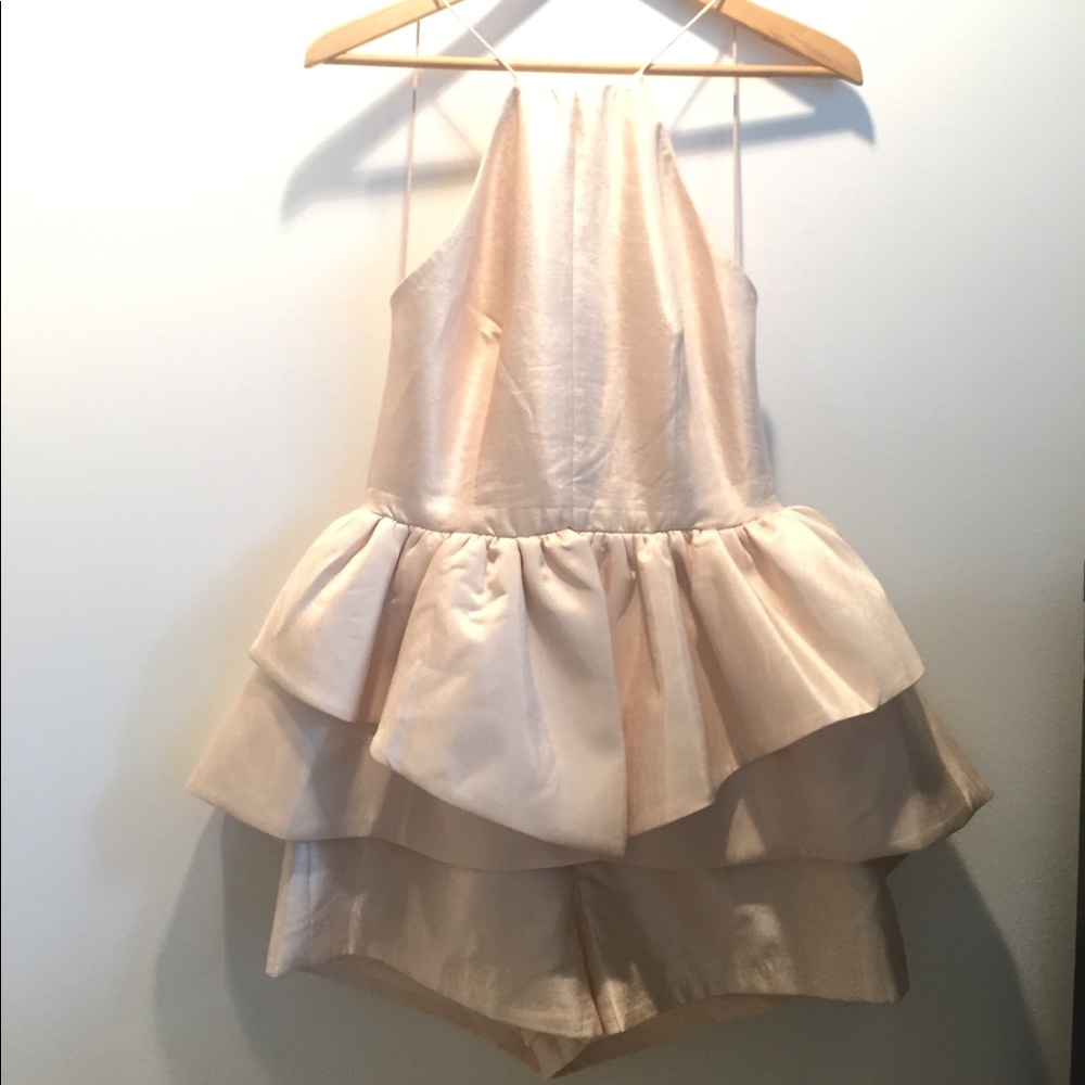 Cameo 100% Polyester Peach/gold romper