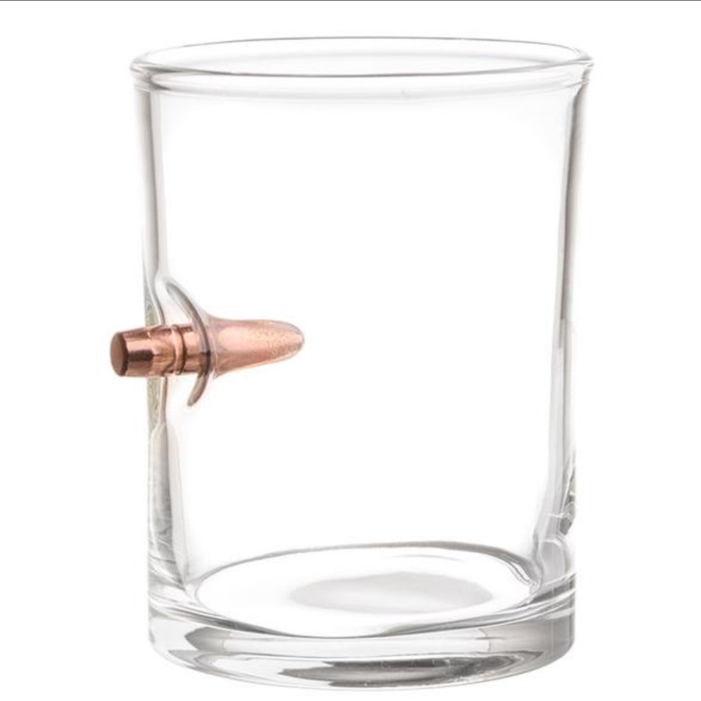 Set of 2 .308 Bullet Whiskey Glasses NIB