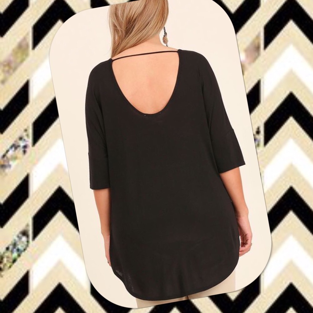 NEW! Umgee Plus Size Top Black NWT 1X and 2X - Picture 2 of 2