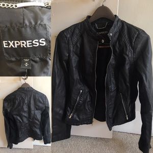Black leather jacket - Express