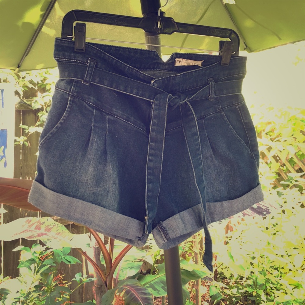 Free People Jean Shorts