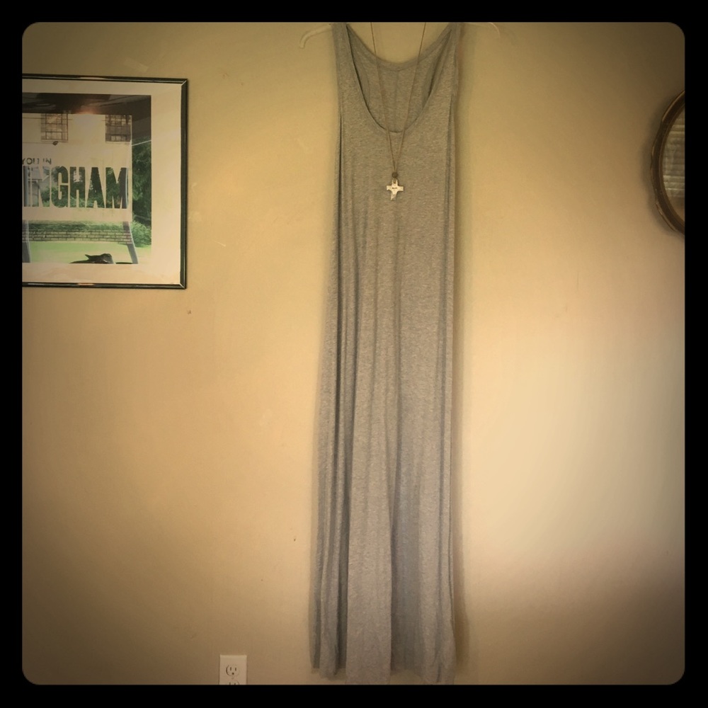 SUPER CUTE GREY RACER BACK MAXI, SIZE: XL, NWOT