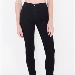 American Apparel high-waist black pants