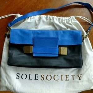 New Sole Society leather-like/vinyl handbag