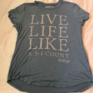 **LAST CHANCE** Baseballism Live Life Tee
