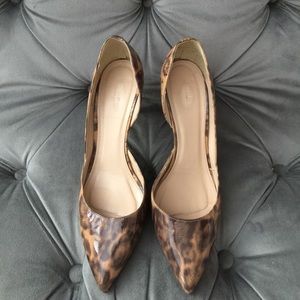 J. Crew leopard print heels