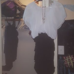 Black and white dress