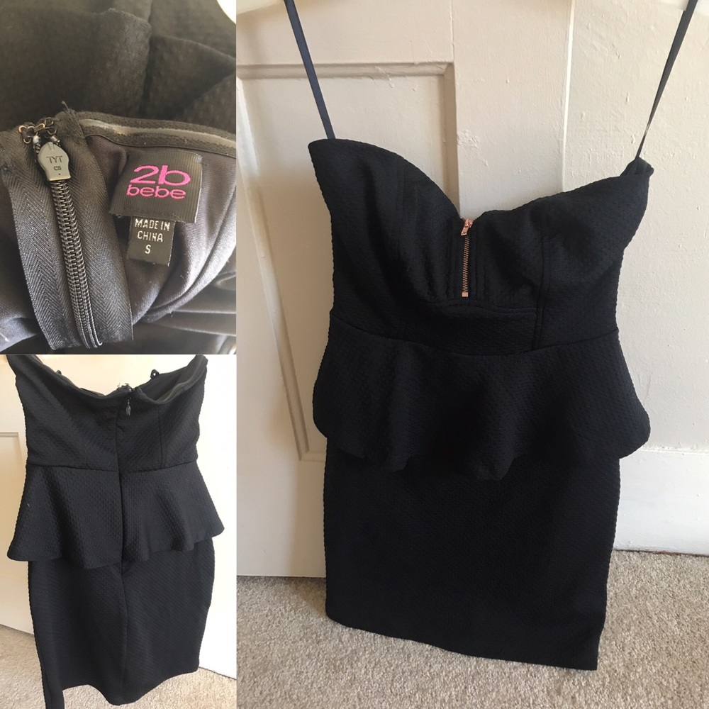 Black mini dress. Worn once.