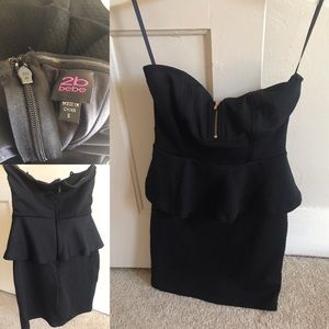 Black mini dress. Worn once.