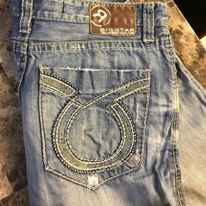 Men's Big Star 36xl Naturally distressed look Euc