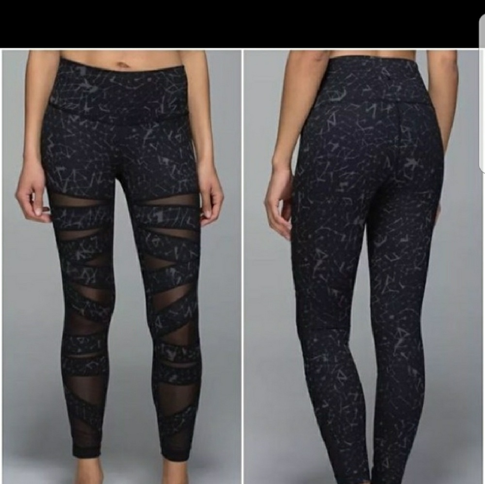 Lululemon High Times Mesh Star Crushed Pant