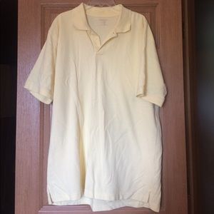 St. John's Bay pale yellow polo