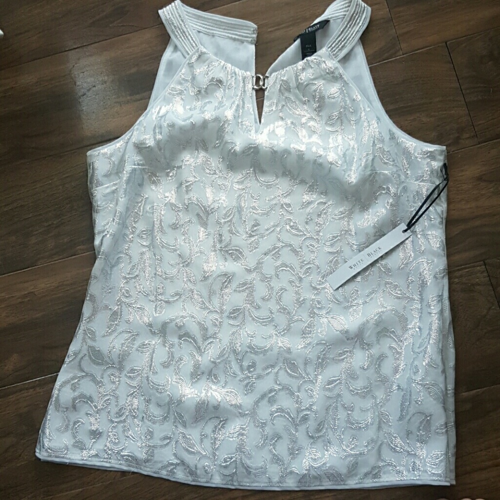 White House Black Market Silk Blouse