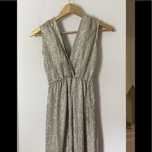 Gold bridesmaid dress!