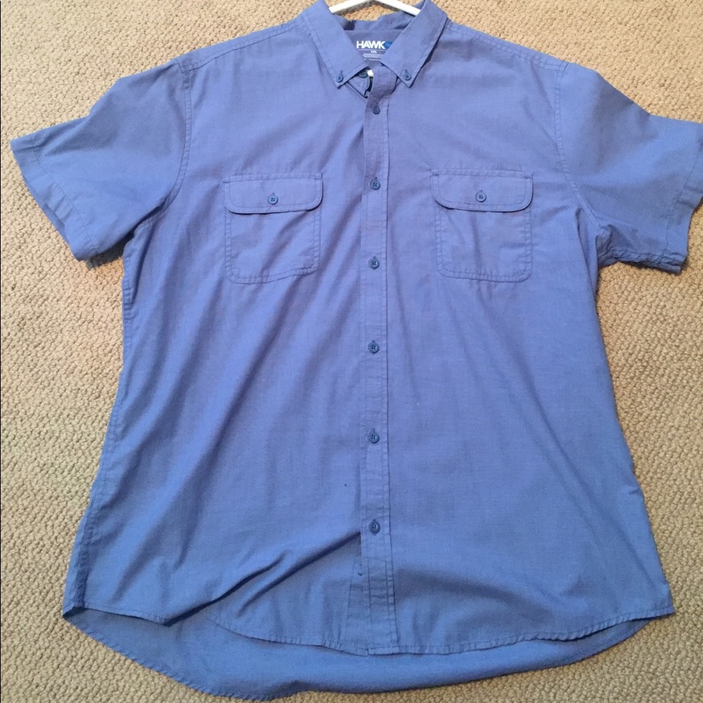 Tony Hawk size XXL blue button down collared shirt