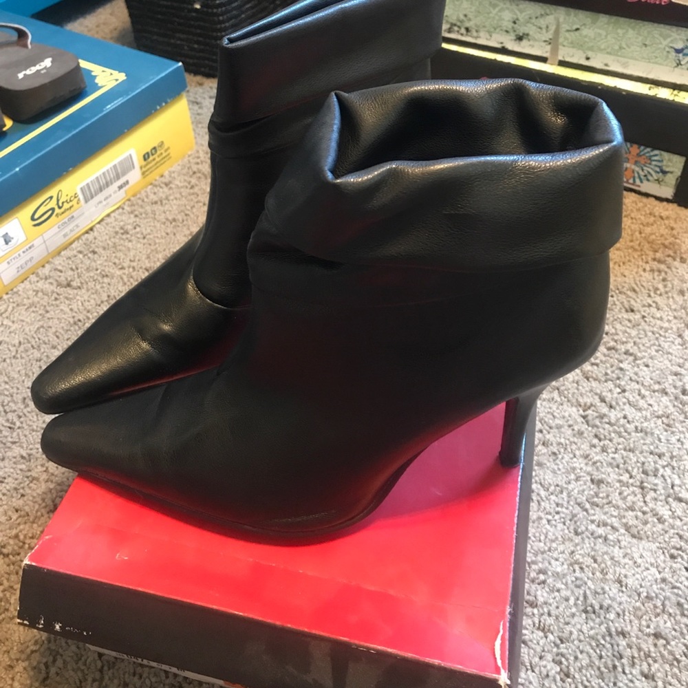Black tall bootie