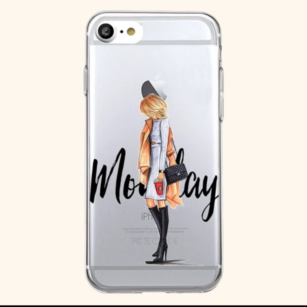 ✨Fashion Girl Chanel Bag iPhone 7 Phone Case✨ New!