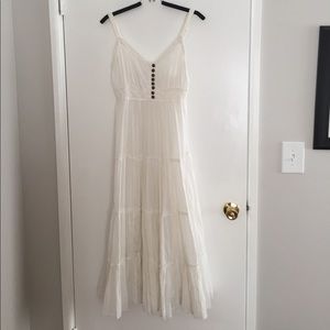 White maxi dress - size M
