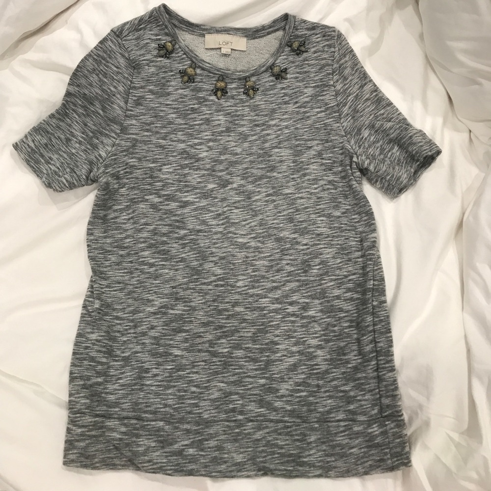 Short sleeve sweater