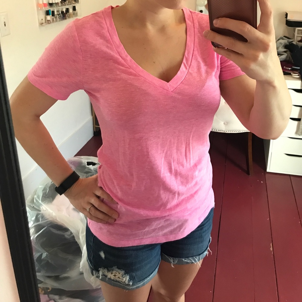 Old Navy Pink Vintage V Neck t-shirt