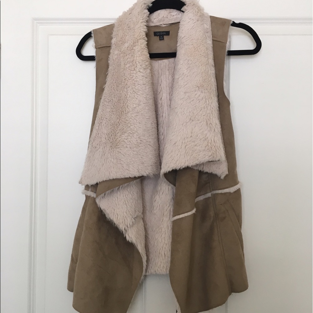 Faux Fur & Suede Vest