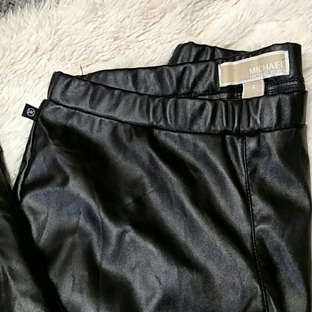 Michael Kors Faux leather leggings