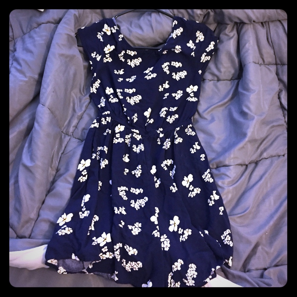 Mango navy floral romper. SALE LOWER SHIPPING COST