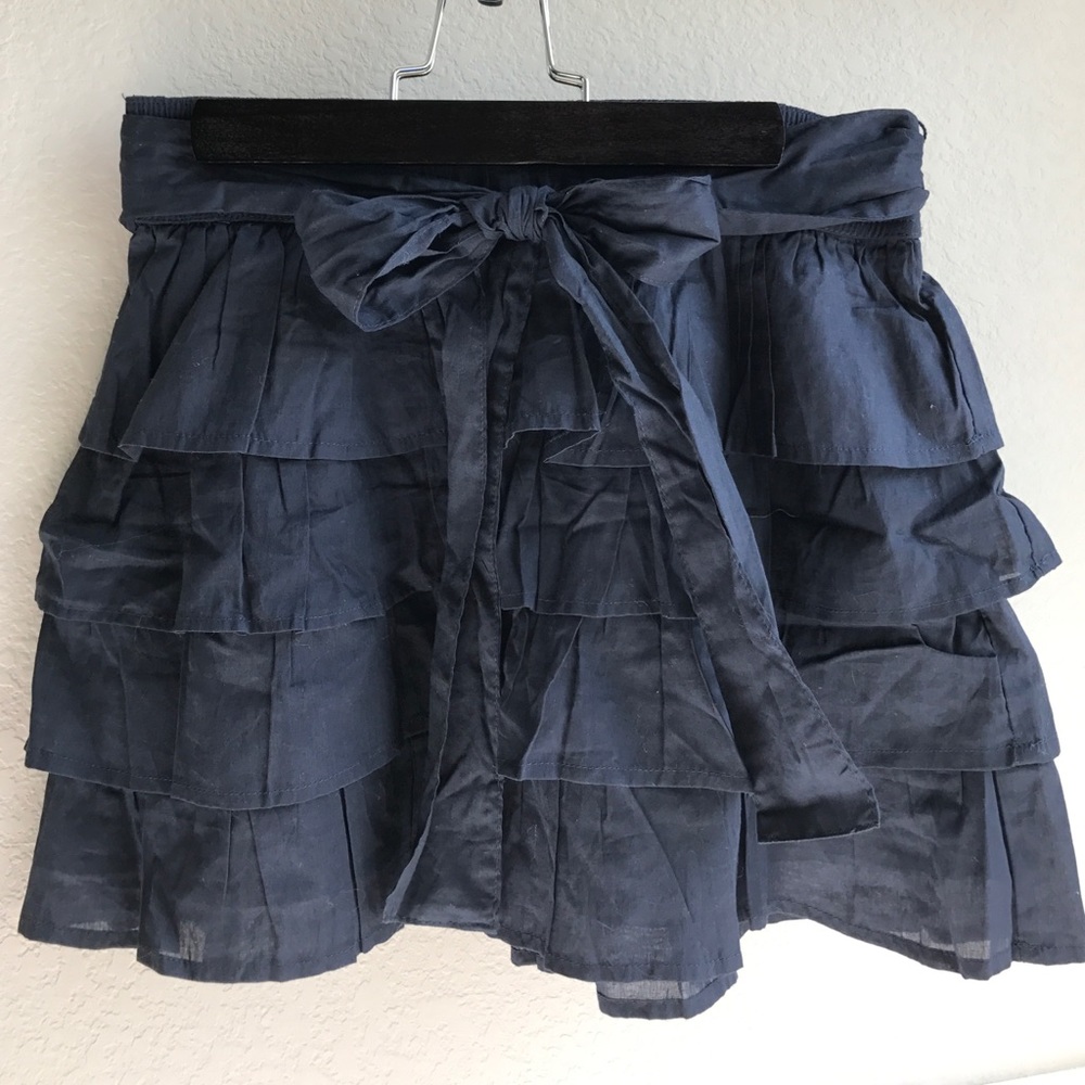 🔷 Navy ruffle tiered skirt 🔷