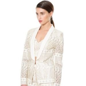 ANTHROPOLOGIE DOLCE VITA  Laser  Cut Beige Jacket